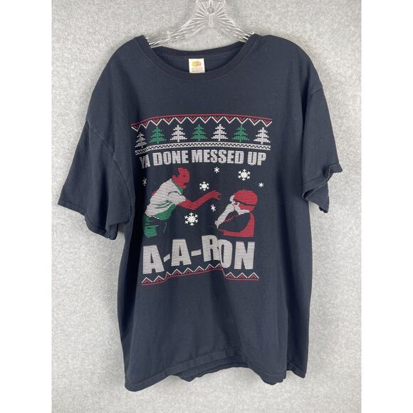 Key & Peele‎ Mr Garvey T Shirt Men's Size XL Black You Done Messed Up A-A-Ron - Picture 1 of 9